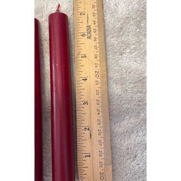 Set Of 4 Vintage Red & Green Taper Candles 7" For Holiday Decor - Picture 6 of 7